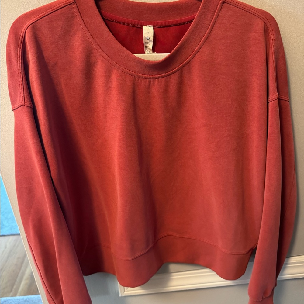 lululemon athletica Red Sweatshirt